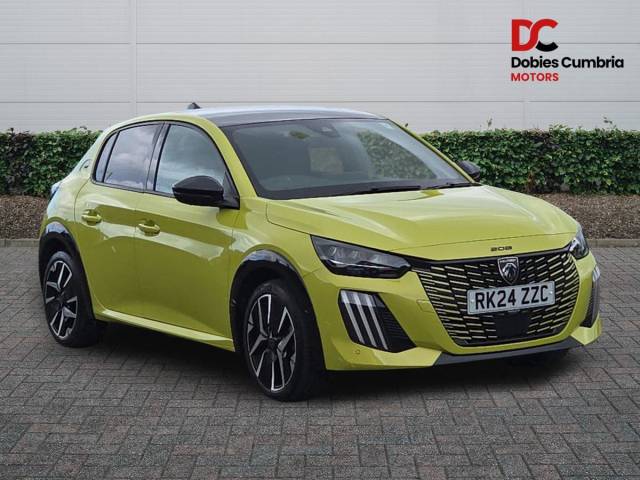 Peugeot 208 1.2 PureTech GT Hatchback 5dr Petrol Manual Euro 6 (s/s) (100 ps) Hatchback Petrol Yellow