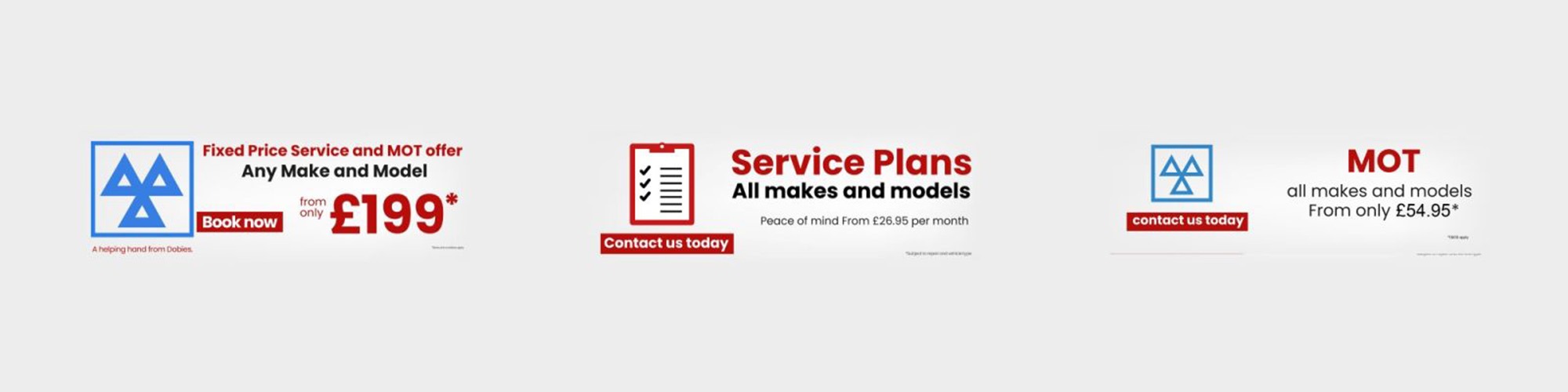 Servicing Banner